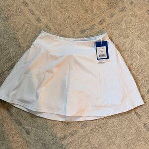 Addison Bay White Flounce Skirt Size XS NWT